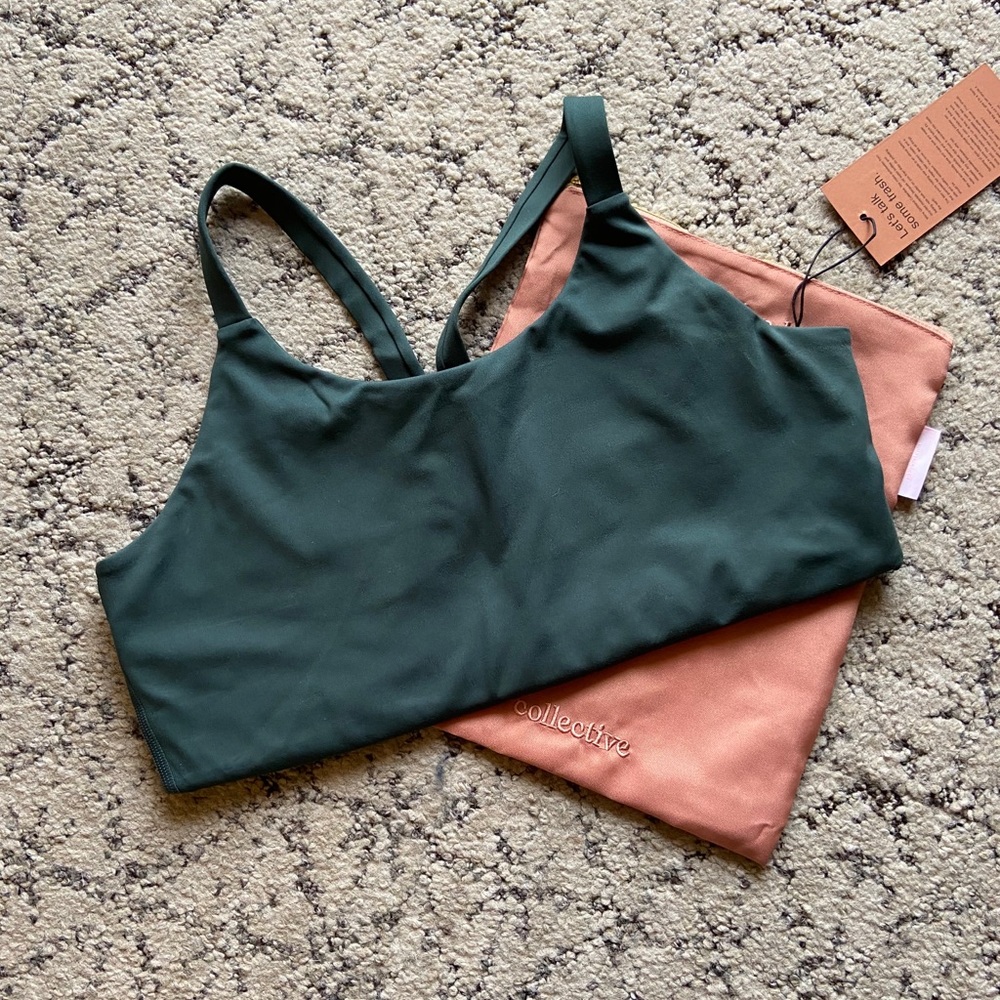 Girlfriend Collective Moss Lou Bra XL NWT